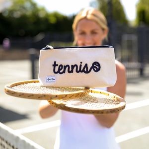 Brush It Off Cosmetic Case Tennis brand new